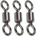 thumbnail image 1 of Rolling Barrel Fishing Swivel Black Nickle Fishing Hook Line Connector Fishing Tackle Accessories 30LB to 335LB, 1 of 7