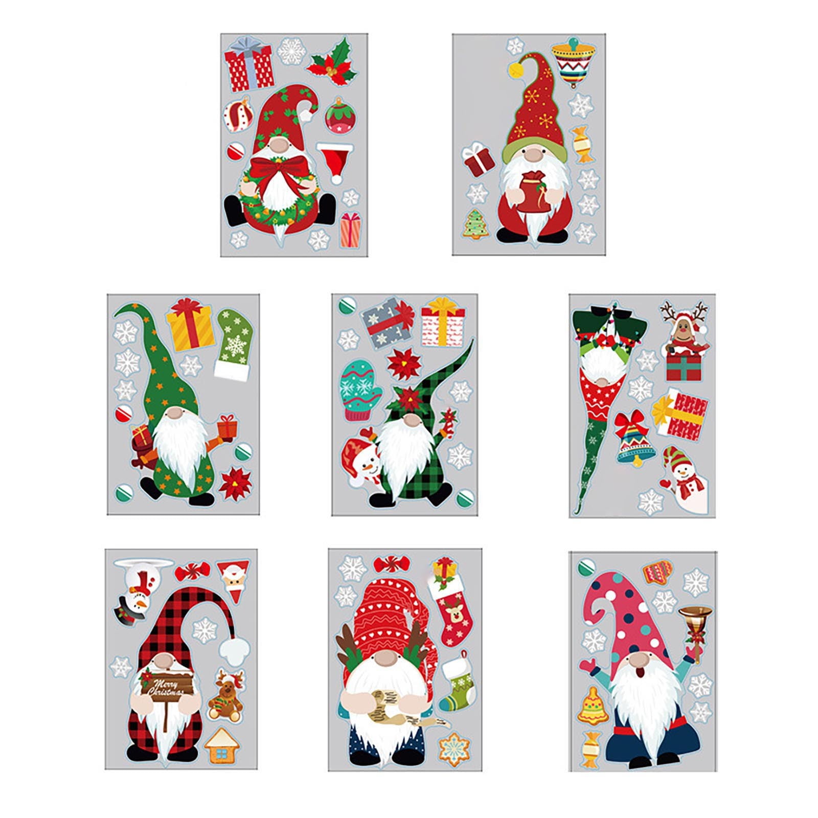 Christmas Window Stickers Snowflakes Santa Window Stickers Christmas