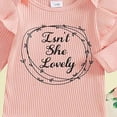 thumbnail image 6 of CAUYDY Newborn Girls Bodysuit Set Baby Girl Long Sleeved Romper Infant Fall Winter Clothing Toddler Outfit 3 6 9 12 18 24 Months Sizes 0-3 Months,Red, 6 of 7
