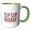 Green/White, variant on 3drose, Image of the Phrase Sip Sip Hooray, 11oz Two-tone Blue Mug