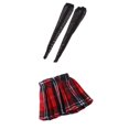thumbnail image 1 of para accesorios de cuerpo femenino de acción de 12 pulgadas- cuadros 1/6, vestido de 5,5 cm y medias de encaje negro Baoblaze Calcetines de falda de figura de acción, 1 of 8