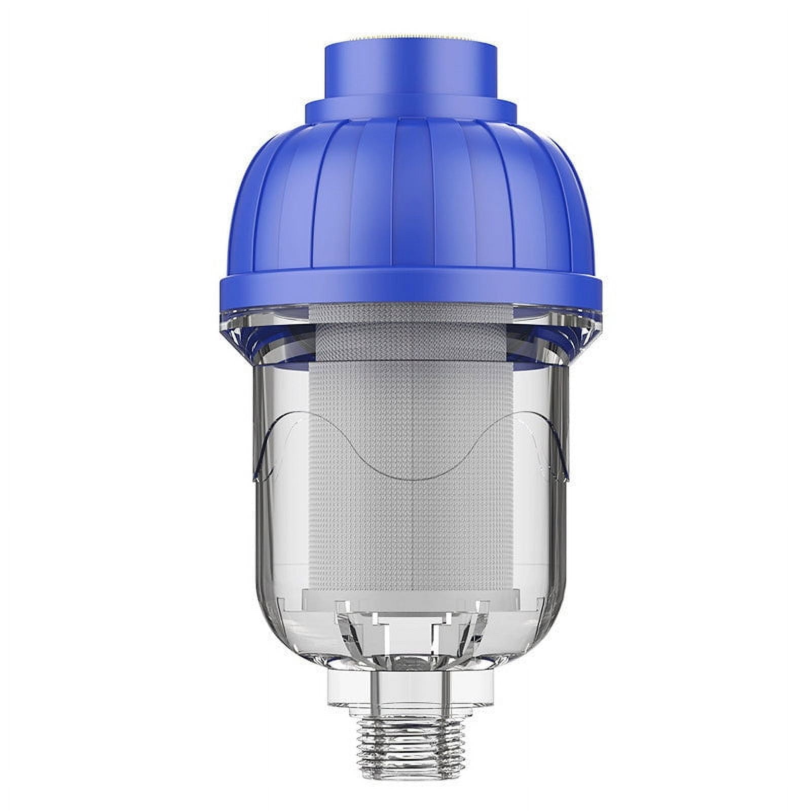 Inline Water Sediment Filter 40 Micron, 316 Stainless Steel Pre-Filter for Water Heater Protection, Clear See-Through Filter Housing, Reusable & Washable Screen, Fits 3/4 Inch Pipe