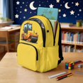 thumbnail image 4 of Whosucclay Yellow Road Roller Kids Backpack with Multi-Pockets Lightweight Adjustable Straps School Bag, Waterproof Large Capacity 17 Inch Daypack for Daily Use, 4 of 8