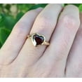 thumbnail image 4 of Solitaire 3 Ct Heart Cut Simulated Garnet Engagement 14K Yellow Gold Plated, 4 of 4
