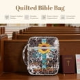 thumbnail image 6 of ZUXONGSY Cross Sunflower Print Bible Case for Women Lightweigh Leopard Print Bible God Is Within Her Carrier Stylish Handbag with Handle Christian Tote Bag for Daily Commuter, 6 of 7