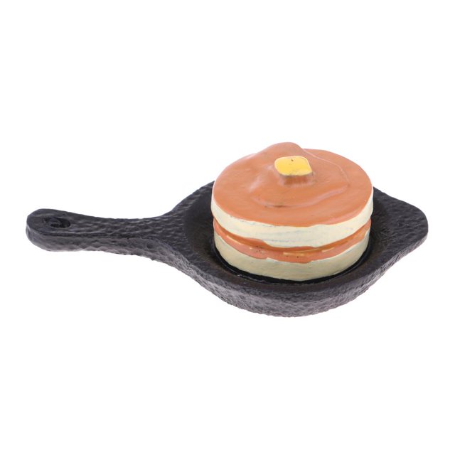 de Juguetes de Tortas de Sartén de Comida de Cocina para 1:12 Juguete en Miniatura de Macarena Miniatura de la casa de muñecas