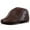 Brown, variant on Women Fashion Newsboy Cap PU Leather Flat Gatsby Visor Beret Autumn Winter Hats ,Classic Design