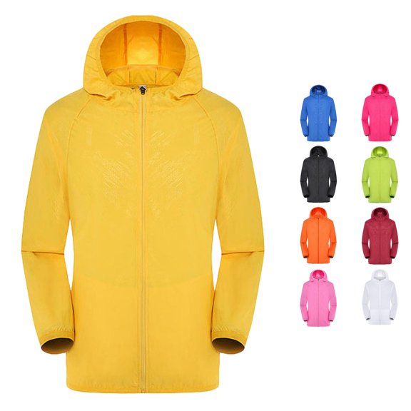 PMVFHDE Men's Jackets Coats Windproof Rainproof Windbreaker Light Casual Top Outdoor Gear