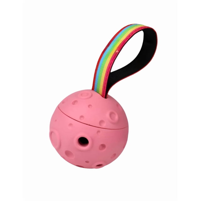 Pelota Para Perro De Meteorito Juguete Interactivo Xtellar color Rosa