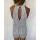thumbnail image 4 of Mono de verano con cuello halter, mono de verano para mujer, mono de verano para mujer, mono corto con cuello halter, diseño exquisito, 4 of 7