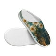 thumbnail image 3 of Picia Delicate White Daisy Jars for Women's Lamb-hug Comfy Fleece House Slippers Memory Foam, Slip-on House Shoes Indoor Outdoor-44/45, 3 of 7