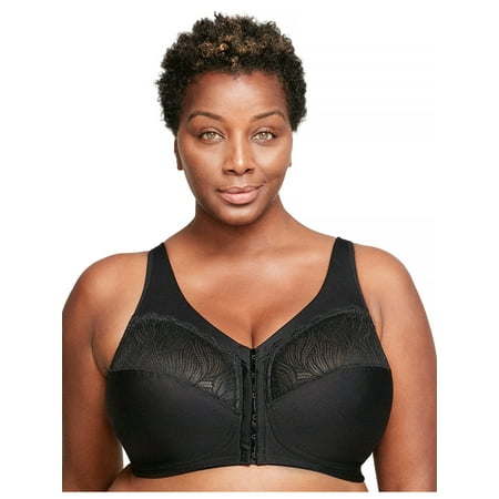 

Glamorise Full Figure Plus Size MagicLift Natural Shape Front-Closure Bra Wirefree #1210
