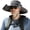Black, variant on Solar Fan Hat, Wide Brim Sun Hat with Dual Cooling Fans, Solar & USB Charging, Waterproof Breathable Outdoor Fishing Hiking UV Protection Hat for Men Women