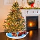 thumbnail image 5 of Decoraciones navideñas, adornos navideños, regalos navideños Falda para árbol de Navidad con dibujos animados Decoraciones navideñas de alta gama Patrón bordado impreso Accesorios de regalo Falda para, 5 of 6