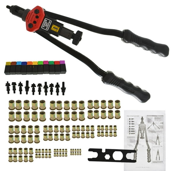 findmall Rivet Nut Gun Kit Rivnut Setting Tools Nut Setter Tool Hand Blind Riveter 16"
