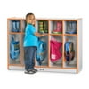 Jonti-Craft Toddler Coat Locker - 5 Sections - Black-Color:Blue