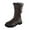 Grey, variant on Women's Mid-Calf Winter Suede Boots With Side Zipper Lined Casual Footwear For Style Comfort And Warmth