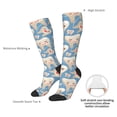thumbnail image 5 of Picia Women Crew Soft Moisture-wicking Socks Funny Cute Healthy Teeth Pattern Design Cotton Socks, One Size fit All, 5 of 9