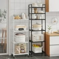 4Tier Wire Shelving Unit Storage Rack Metal Shelf Organizer Black
