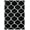 Black/White, variant on SAFAVIEH Tahoe Thelma Quatrefoil Shag Area Rug, 5' x 7', White/Silver