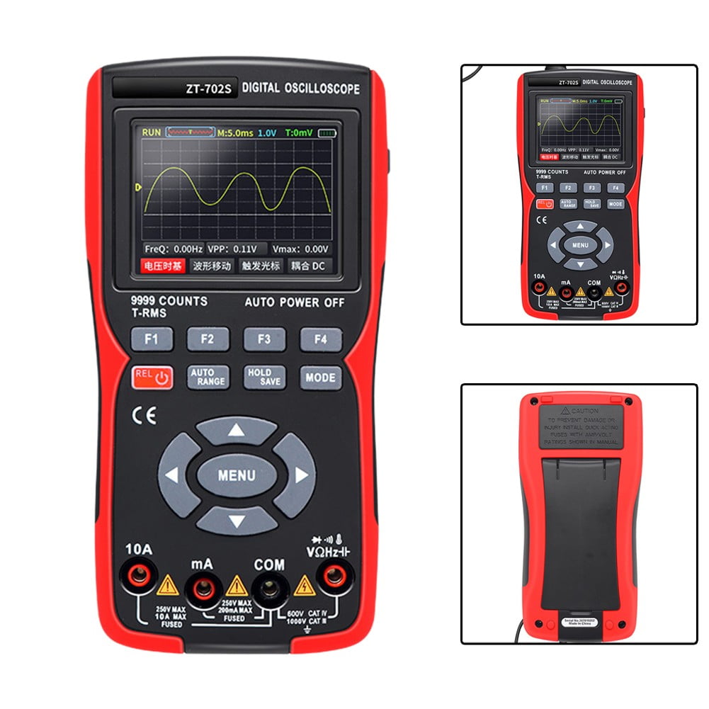 Dreamhall Handheld Oscilloscope, 9999 Counts Digital Multimeter,Dc/Ac Voltage/Current Test,B