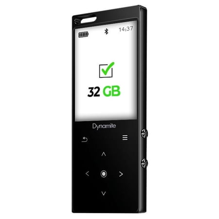 UPC: 0638455683327 | SAMVIX Dynamite Kosher MP3 Player 32GB w/ Bluetooth  Touch Voice Recorder- Black