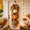A4 Pumpkin(no lights), variant on Rustic Fall Hanging Decor, Wooden Pumpkin Swag for Front Door, 5-Pumpkin Autumn Wall Decor with Plaid Bow, Farmhouse Home Decorations (Classic)