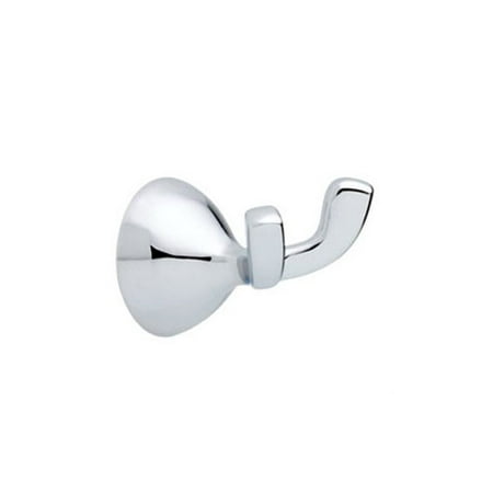 Delta Robe Hooks Foundations Double Robe Hook in Polished Chrome FND35-PC