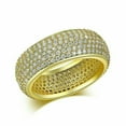 thumbnail image 2 of Forever Jewels14K Yellow Gold Plated 2CT Round Cut Moissanite Men Wedding Band Ring, 2 of 4