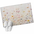 thumbnail image 6 of Spring Flowers Bathroom Rug Washable 2x3 Entryway Rug Non Slip Pastoral Vintage Botanical Floral Front Door Mat Low Pile Indoor Doormat Throw Floor Carpet for Kitchen Bedroom Entrance, 6 of 8
