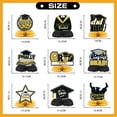 thumbnail image 2 of Jinswick Graduation Party Decorations Congrats Grad Table Centerpiece Class of 2025 Honeycomb Table Toppers for Graduation Party Supplies Design 9PCS Black, 2 of 6