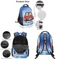 thumbnail image 3 of Jeiento Blue Penguin Backpack Set 5 Pcs Cartoon 17 Inch Large Capacity Backpack with Lunch Bag Pencil Case for 9-12 Years Old Teens Elementary to Middle School, 3 of 8