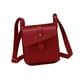 thumbnail image 5 of Bolso de hombro Yinane cuero PU liviano rojo 16 cm x 7 cm x 20,5 cm, 5 of 8