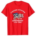 thumbnail image 4 of Patriotic 250 Anniversary USA Shirt Women Casual Blouse Loose Fit Summer Trendy 4th of July Top, 4 of 6