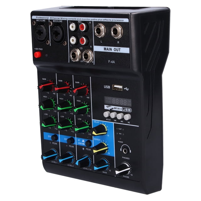 Mezclador En Vivo, Mini Mezclador Estéreo Compacto Para Escenario Para KTV Para Karaoke En Casa