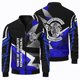 thumbnail image 2 of Chaqueta de manga larga para hombre con estampado 3D de carreras, para deportes al aire libre, ciclismo, moda, con cremallera y cuello redondo, para primavera y otoño, 2 of 5