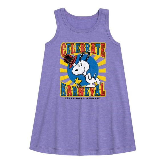 Peanuts - Snoopy Celebrate Karneval - Toddler & Youth Girls A-line Dress