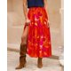 thumbnail image 4 of Falda BTFBM Midi con estampado floral Maxi para mujer Verano 2025, 4 of 6