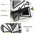 thumbnail image 6 of Yellow Black Geometric Round Area Rug 5Ft Washable Circle Rugs for Living Room Bedroom, Abstract Art Modern Line Non-Slip Carpet Floor Mats Indoor Outdoor Carpet Runner Aesthetic Home Decor, 6 of 8