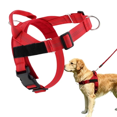 Dog Harness Breathable Comfort Pet Walking Vest Harness with Secure Buckle Design for Dogs Daily Outdoor Walking Training and Travel Activities Red XSmall