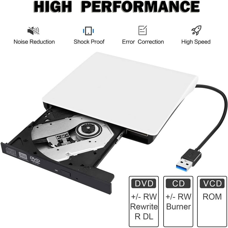 Mixmart USB 3.0 External CD/DVD Optical Drive - Walmart.com