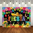 thumbnail image 4 of Mexican Fiesta Backdrop Mexican Party Decorations Mexican Banners for Fiesta Colorful Paper Flowers Mexican Birthday Background Photo Booth Props, 4 of 5