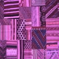 thumbnail image 1 of Ahgly Company Indoor Square Patchwork Purple Transitional Area Rugs, 7' Square, 1 of 4