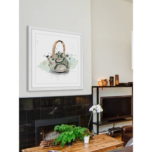 Marmont Hill "Theiere" By Marie-Eve Pharand Framed Painting Art Print, 12.0" x 1.5"