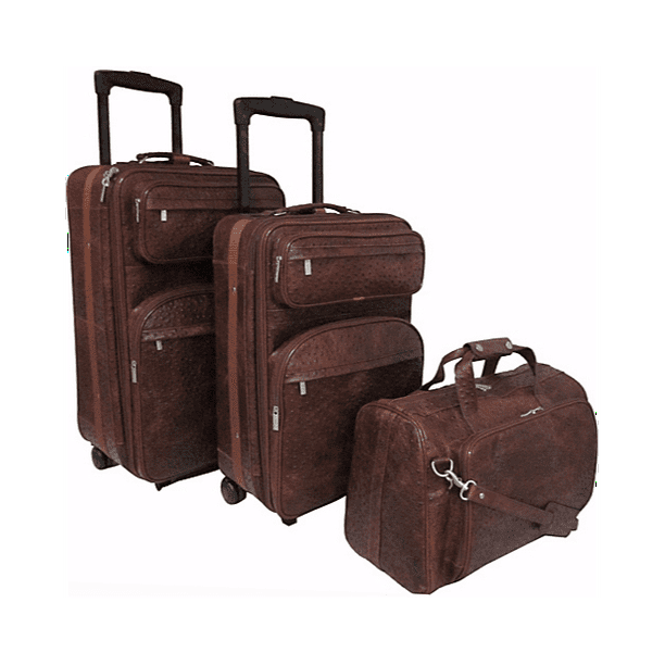 AmeriLeather Leather Three Piece Set Traveler