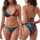 thumbnail image 3 of Balery Red And Blue Fire Pijama Estampado Bikini de Dos Piezas para Mujer - Conjunto de Bikini Ajustable Sexy y Cómodo para Playa, 3 of 6