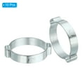 thumbnail image 3 of Uxcell 10 Pack 37-40mm Double Ear Hose Clamp, Galvanized Steel Crimp Rings, 3 of 6