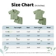 thumbnail image 2 of Usaibhir Toddler Baby Boy Clothes Summer Outfits Cotton and Linen Short Sleeve T-Shirt Shorts Set Solid Color Clothes Outfits Set 0-5T, 2 of 11