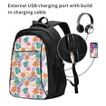 thumbnail image 2 of Wukai Tropical Plants Travel Laptop Backpack: Business Water-Resistant Bag with USB Charging Port, Ideal College Backpack for Men & Women, 2 of 6