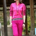 thumbnail image 4 of MHFRRA Camiseta de Manga Larga con Protección Solar para Mujer, Ligera, de Secado Rápido, para deportes Al Aire Libre, Senderismo y Montañismo. Rosa Fuerte, 4 of 5